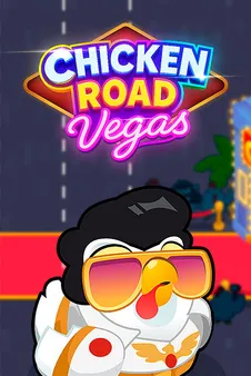 Chicken Road Vegas, okładka gry z kategorii kasyno na żywo i gry crash