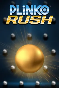 Plinko Rush, okładka gry z kategorii kasyno na żywo i gry crash