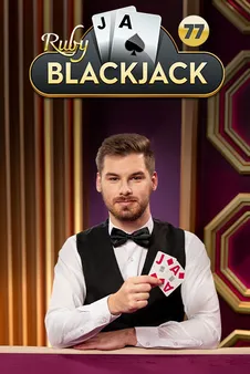 Ruby Blackjack, okładka gry z kategorii kasyno na żywo