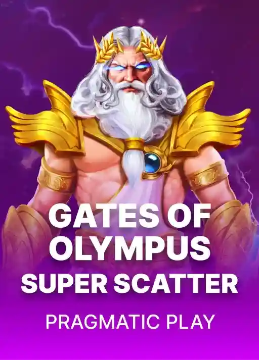 Gates of Olympus Super Scatter, okładka gry z kategorii automaty