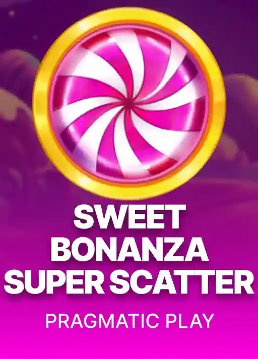 Sweet Bonanza Super Scatter, okładka gry z kategorii automaty